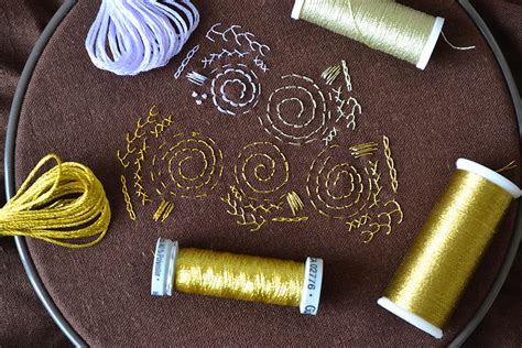 how to weave metallic thread into fabric|metallic thread attachment.